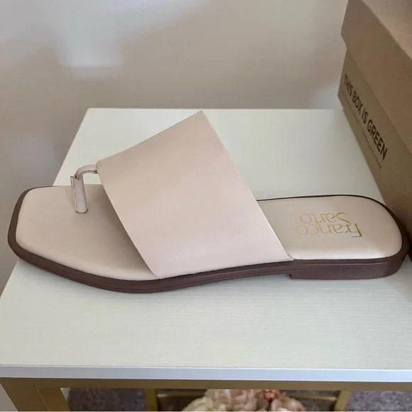 Franco Sarto Women's Leather Beige Slide Sandals, Size 8.5, Brand new - Picture 7 of 8